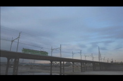 阪堺線大和川橋梁にて