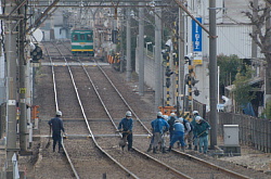 高須神社－大和川間の保線工事