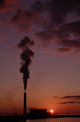 自宅からの夕日