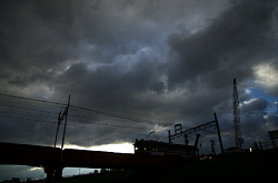 大和川駅付近の工事