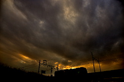 夕刻の堺トラム