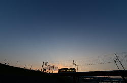 大和川橋梁を渡るモ161形